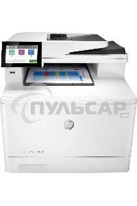 МФУ лазерное HP Color LaserJet Pro M480f (3QA55A), A4, цветной, печ. до 27 стр/мин., скан. до 29 стр/мин. (ч/б) 20 стр/мин. (цвет), 600 x 600 dpi, USB, RJ-45, Air Print, Mopria