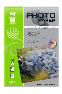 Фотобумага Cactus CS-MA418050 A4/180г/м2/50л./белый матовое для струйной печати