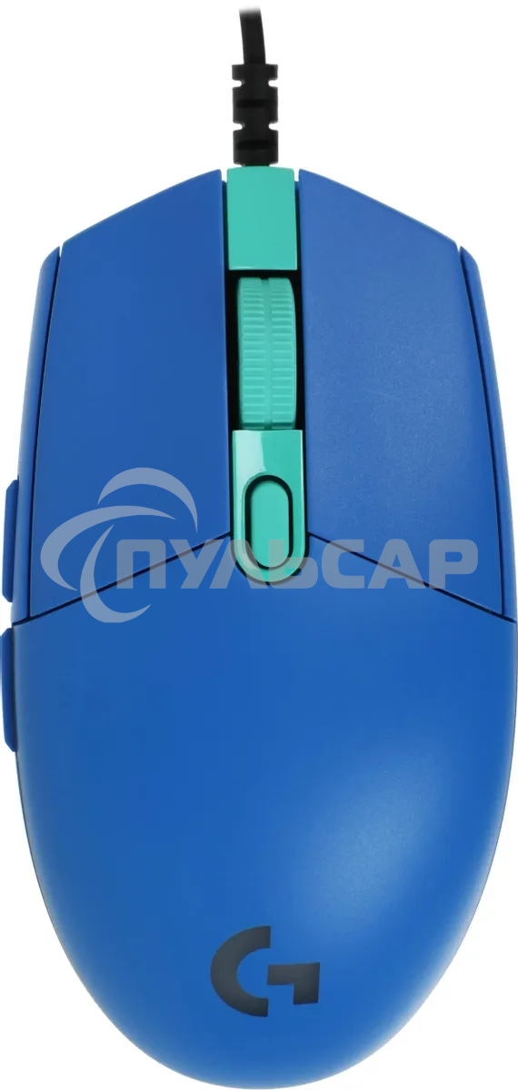 Мышь проводная Logitech G102 LIGHTSYNC синий, 8000 dpi, USB, кнопки - 6
