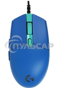 Мышь проводная Logitech G102 LIGHTSYNC синий, 8000 dpi, USB, кнопки - 6