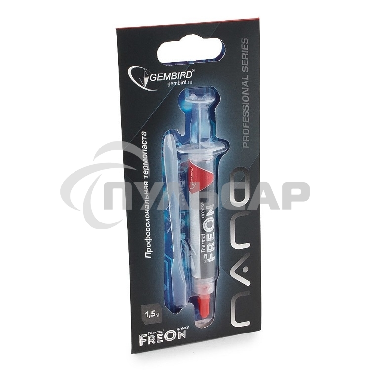Термо паста Gembird FreOn Nano GF-31-1.5 для радиаторов, 1,5гр, шприц