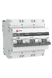 Выключатель автоматический EKF mcb47100-3-50C-pro 3P 50А (C) 10kA ВА 47-100 EKF PROxima