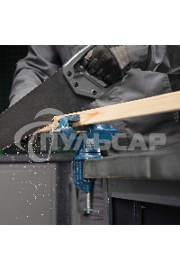 Тиски слесарные, настольные, поворотные, ширина рабочих губок 50 мм, наковальня Сибртех