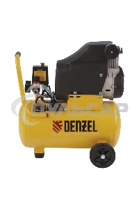 Компрессор Denzel воздушный DLC1300/24 безмасляный 1,3 кВт, 24 литра, 206 л/мин/ 58171