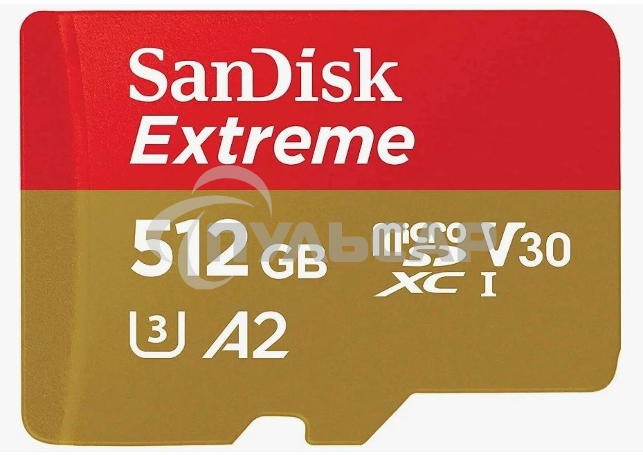 Флеш карта microSD 512Gb SanDisk microSDXC Class 10 UHS-I A2 C10 V30 U3 Extreme 190MB/s