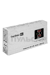 Стабилизатор напряжения ExeGate Master Turbo AVS-1000 (1000ВА, 100-265В, цифр. индикация вход/вых. напряжения, 220В±8%, КПД 98%, 5 уровней защиты, задержка, усиленный метал.корпус, евророзетка, RTL)