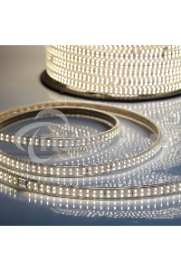 Лента светодиодная Neon-night 220 В, 6.5x15 мм, IP67, SMD 3014, 240 LED/m, цвет свечения теплый белый, 100 м