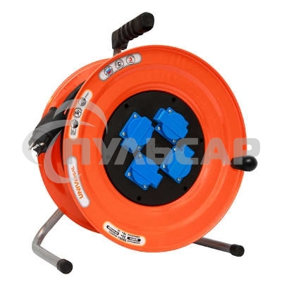 Удлинитель силовой на катушке 4х30м с заземл. 16А IP44 У16-046 термо КГ 3х2.5 розетки с защ. крышкой UNIVersal 9633327