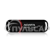 Флешка USB ADATA UV150 (AUV150-32G-RBK), 32Gb, USB 3.0, R/W 100/30, черный