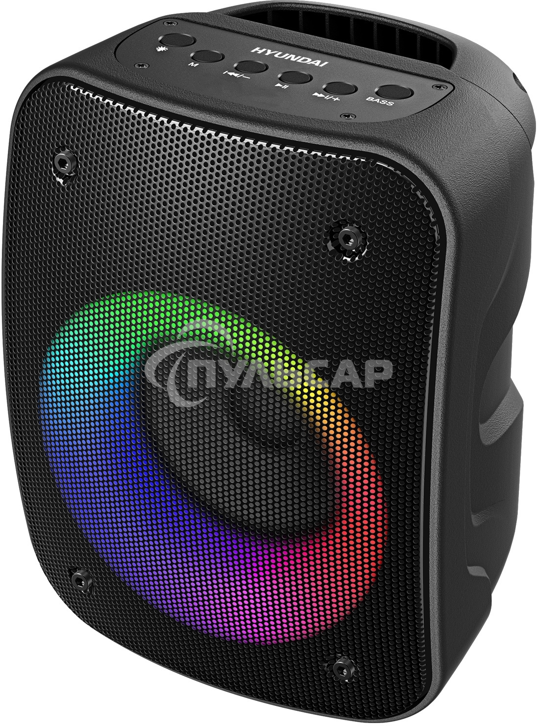 Портативная колонка Hyundai H-PS1005 черный 20 Вт 1.0 BT 10м 1800mAh