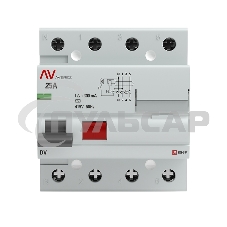 Выключатель дифференциального тока (УЗО) Averes DV 4P 25А/300мА (AC) электромеханическое
