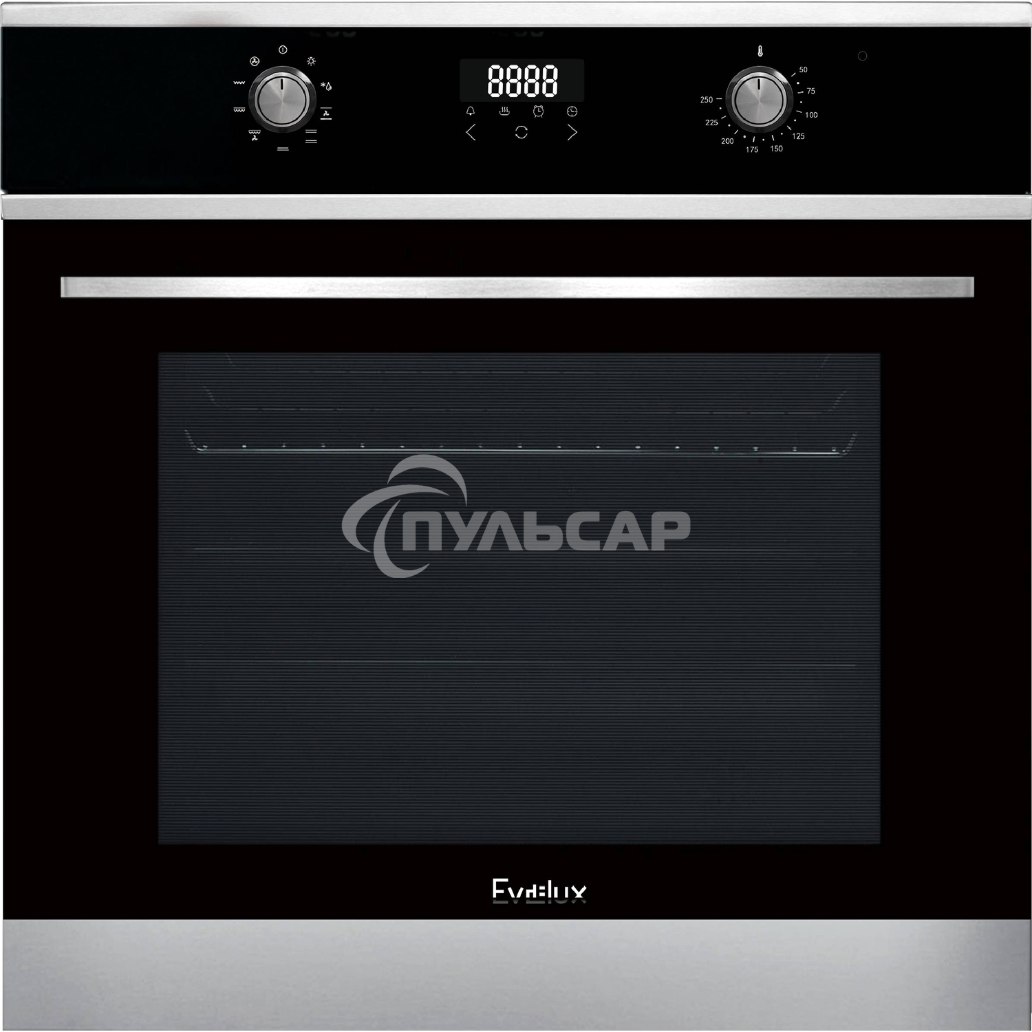 Встраиваемый электрический духовой шкаф Evelux EO 635 PX, нержавеющая сталь