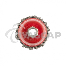 Щетка Matrix для УШМ, 65 мм, М14, Чашка, крученая проволока 0,35 мм