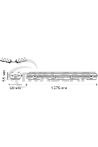 Светильник Gauss Lite 909437115 серый