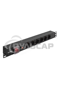 Блок розеток горизонтальный ExeGate ServerPro PDU-19H605 Al-6S-C14-SW-O, 19
