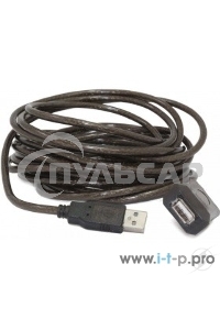 Кабель-удлинитель USB2.0 активный Gembird/Cablexpert UAE-01-5M, AM/AF, 5м