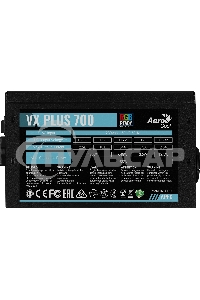 Блок питания Aerocool / Formula VX-700 PLUS RGb, 700Вт, 120мм, черный