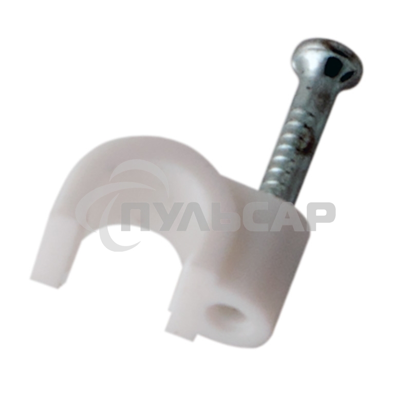 Крепеж кабеля круглый 3 мм, белый (упак. 50 шт.) Rexant