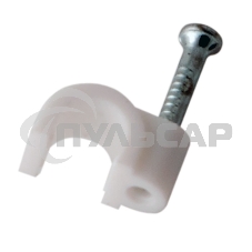 Крепеж кабеля круглый 3 мм, белый (упак. 50 шт.) Rexant