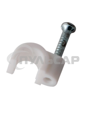 Крепеж кабеля круглый 3 мм, белый (упак. 50 шт.) Rexant