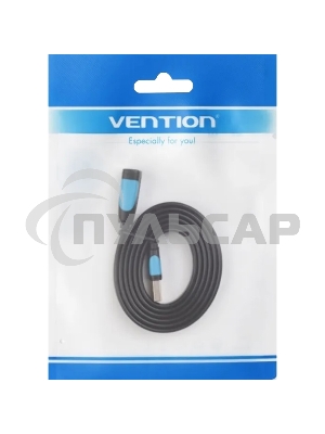 Кабель-удлинитель Vention USB 3.0 AM/AF - 2 м плоский VAS-A13-B200