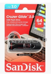 Флешка USB Sandisk 64 Gb Cruzer Glide SDCZ600-064G-G35 USB 3.0 черный