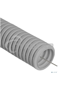 Труба гофрированная ПВХ серая с/з д25 (50м/2600м уп/пал) PR.032550 Строитель