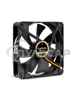 Вентилятор для корпуса ExeGate ExtraPower EP14025B3P черный, 140 мм, 1600 об/мин, 31 дБ, 3 pin