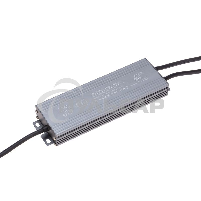 Источник питания (драйвер) 24В, 200Вт с проводами, влагозащищенный IP67 Rexant