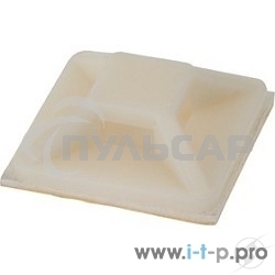 Площадка самоклеящаяся Rexant 25х25 мм, белая, упаковка 100 шт.