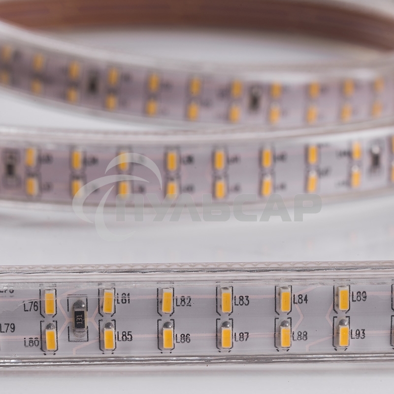 Лента светодиодная Neon-night 220 В, 6.5x15 мм, IP67, SMD 3014, 240 LED/m, цвет свечения теплый белый, 100 м