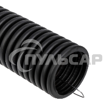 Труба гофрированная ПНД d40мм с протяжкой черный (уп.15м) Rexant 28-0040-3 Труба гофрированная ПНД d40мм с протяжкой черный (уп.15м) Rexant 28-0040-3