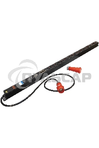 Блок распределения питания Powercom PDU-32AVMS24-18C3-6C9-3P верт.размещ. 18xC13 6xC19 с сетевым мониторингом 3x32A EN 60309 2м