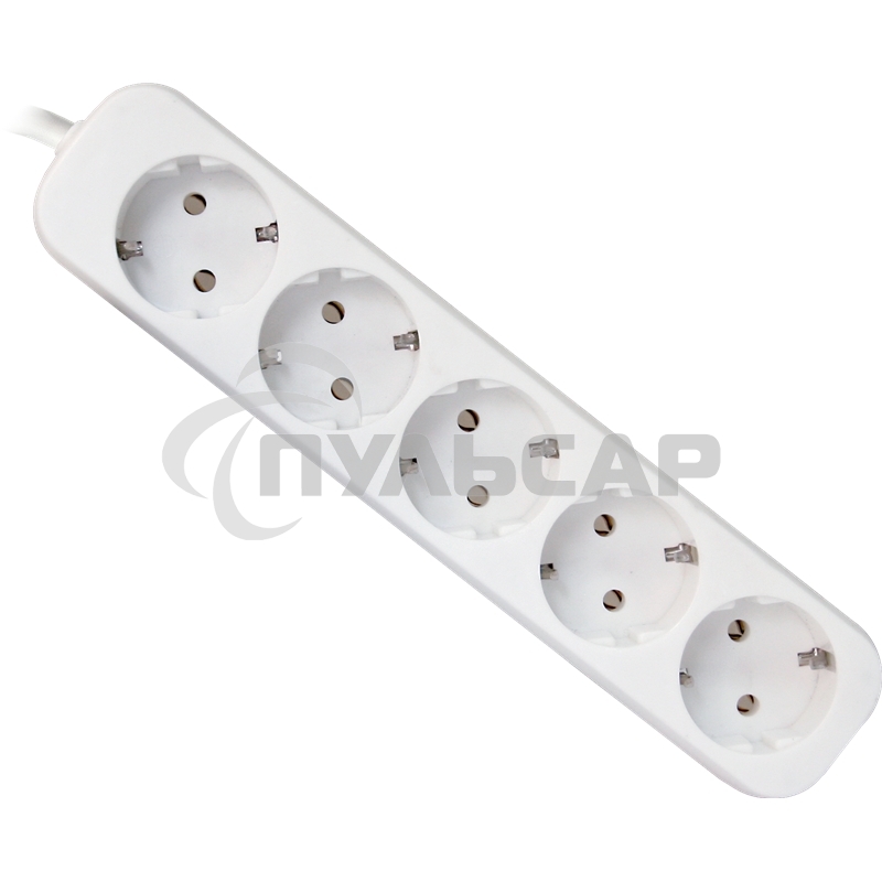 Удлинитель Defender E530 белый 3.0 м, 5 розеток 