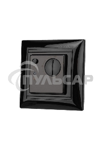 Терморегулятор механический RX-308B черный (совместим с Legrand серии Valena) Rexant