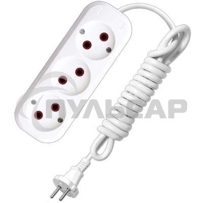 Удлинитель Universal 3м ПВС 2*0,75 3гнУ6-639 М .