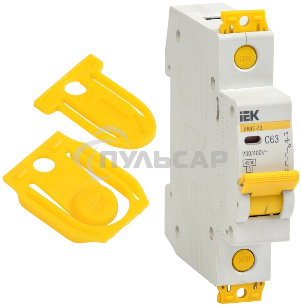 Заглушка для пломбировки ВА47-29 IEK Iek MVA20D-UBV-3