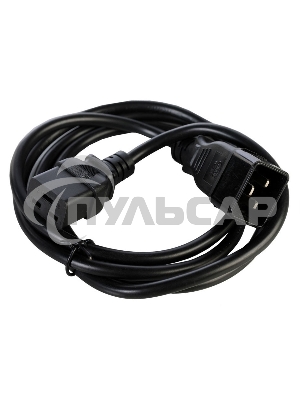 Шнур питания Rem R-16-CORD-C19-S-1.8 C19-Schuko проводник.:3x1.5мм2 1.8м 250В 16А (упак.:1шт) черный