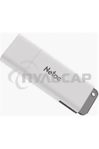 Флешка USB Netac U185 128 Gb <NT03U185N-128G-20WH>, USB 2.0, с колпачком, пластиковая белая