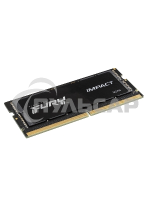 Оперативная память Kingston Fury Impact, DDR5, 16Gb (1x16Gb), 4800MHz, CL38, SO-DIMM