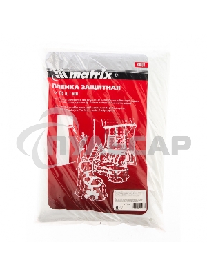 Пленка защитная Matrix, 4 х 12,5 м, 7 мкм, полиэтиленовая