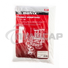 Пленка защитная Matrix, 4 х 12,5 м, 7 мкм, полиэтиленовая Пленка защитная Matrix, 4 х 12,5 м, 7 мкм, полиэтиленовая