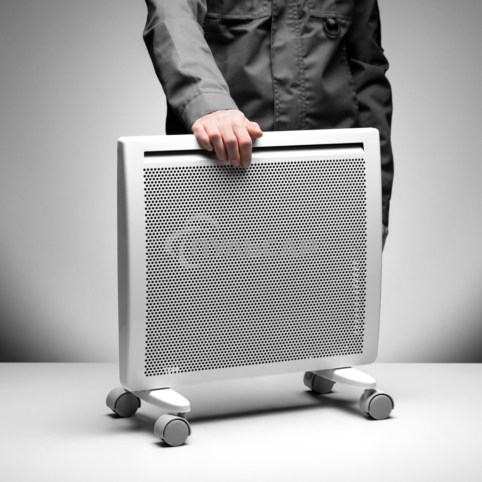 Конвектор гибридный Denzel HybridX-1000 белый, 1000 Вт, 20 м2, термостат, дисплей