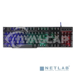 Клавиатура проводная Qumo Unicorn K01, 104 клавиш мультимедиа, встроенная радужная подсветка
