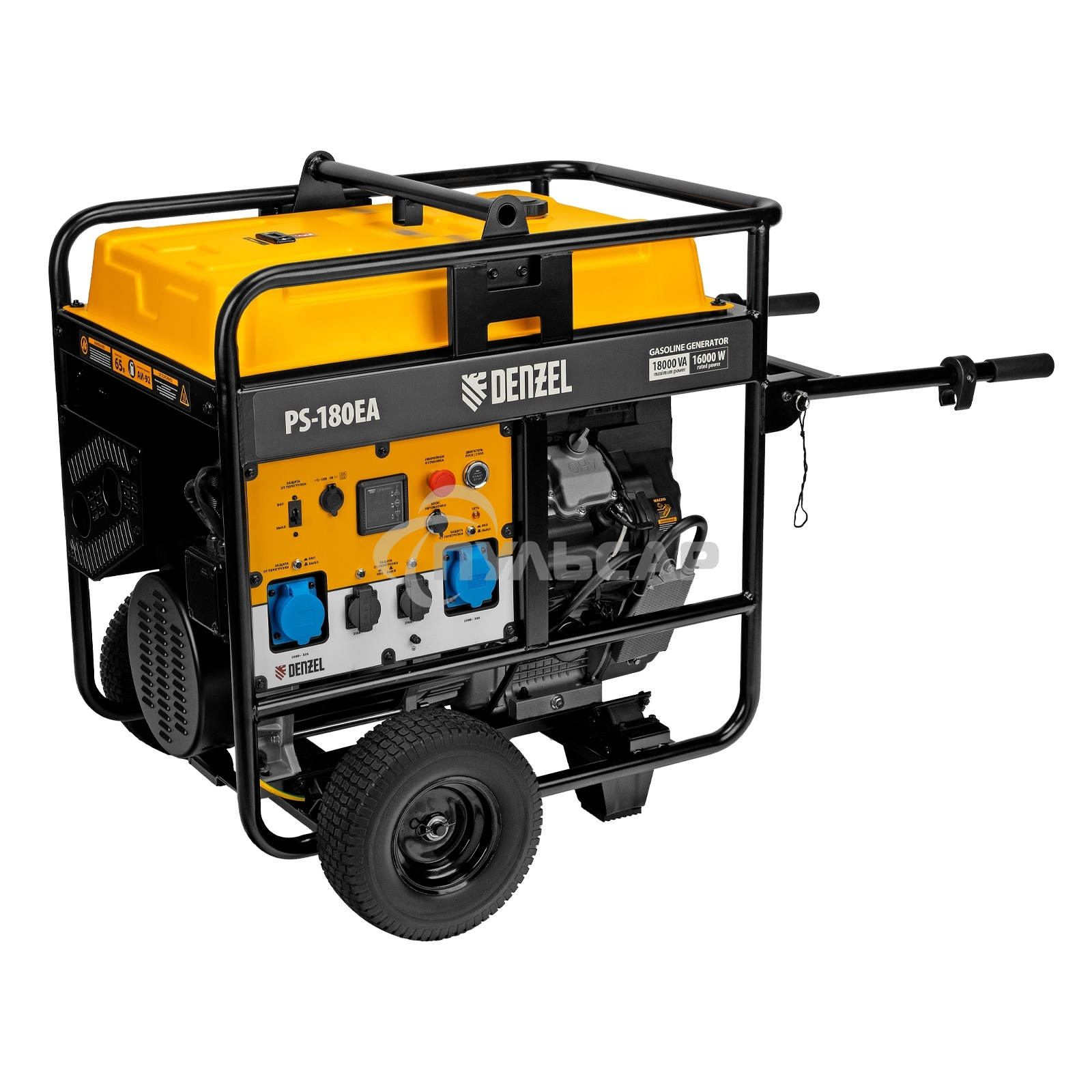 Электрогенератор бензиновый Denzel PS-180EA, 18 кВт, 110 дБ, 276 кг