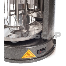 Шашлычница электрическая Kitfort KT-1404, 1400Вт серебристый