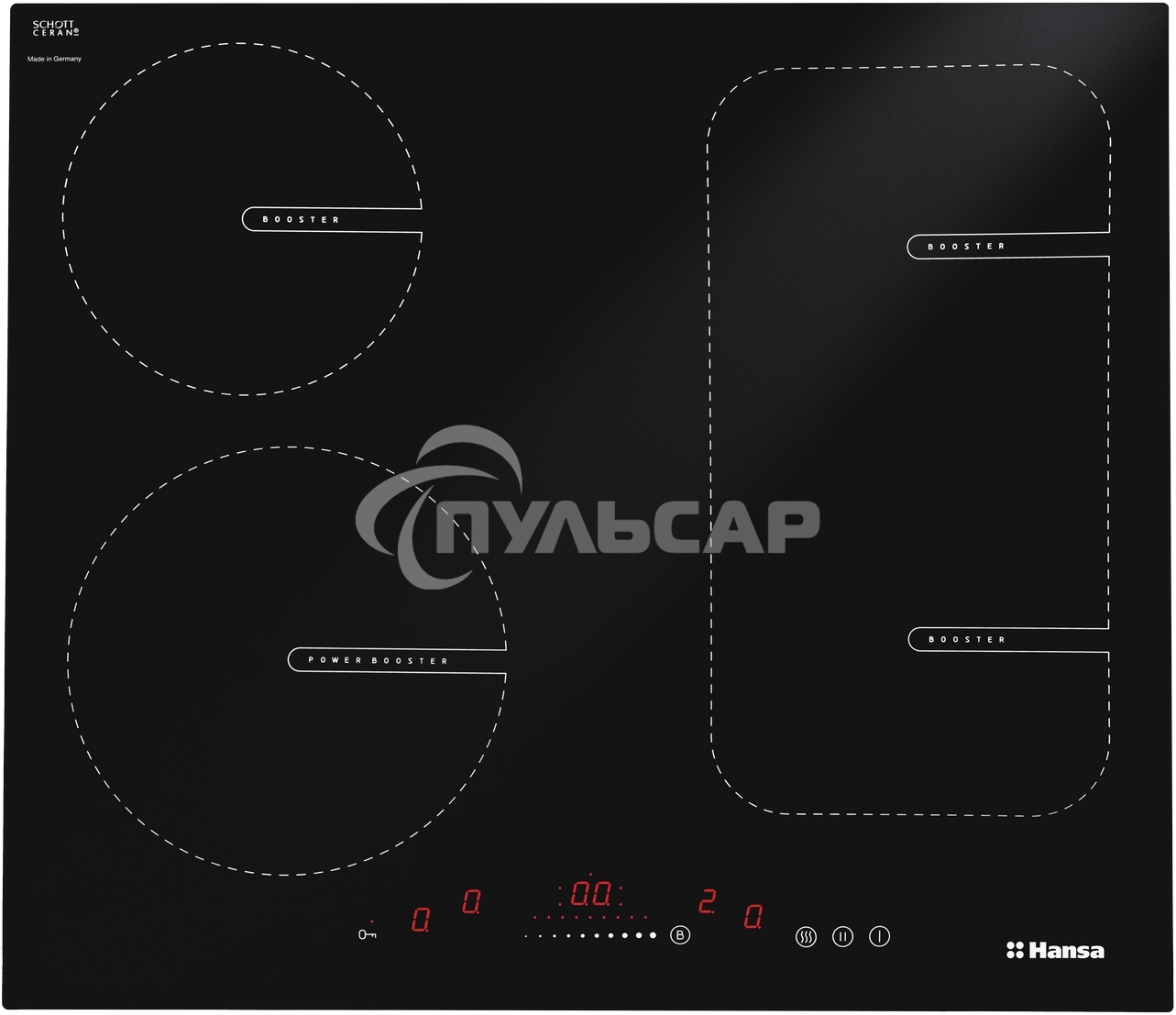 Индукционная варочная панель Hansa BHI68611 черный