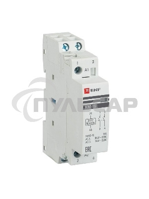 Контактор модульный EKF km-1-16-20 КМ 16А 2NO (1 мод.) PROxima