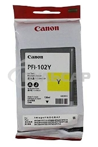 Картридж струйный Canon PFI-102Y (0898B001) желтый, 130 мл., для imagePROGRAF iPF605, iPF610., iPF650, iPF655, iPF710, iPF750, iPF755, LP17, iPF510