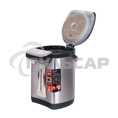 Термопот Mystery MTP-2450 4.5л. 700Вт серебристый/черный